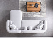 Liva Gray Boucle RAF 110" Sectional [ETA: 3/15] - Gate FurnitureSectional