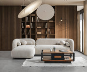 Liva Sand Boucle LAF 110" Sectional [ETA: 3/15] - Gate FurnitureSectional