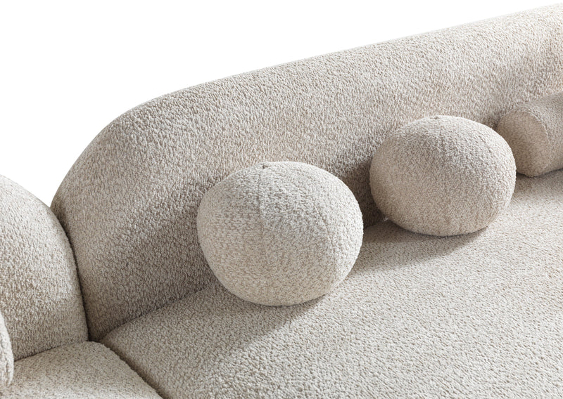 Liva Sand Boucle LAF 110" Sectional [ETA: 3/15] - Gate FurnitureSectional