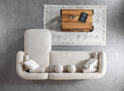 Liva Sand Boucle RAF 110" Sectional [ETA: 3/15] - Gate FurnitureSectional