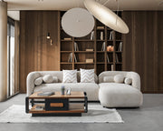 Liva Sand Boucle RAF 110" Sectional [ETA: 3/15] - Gate FurnitureSectional