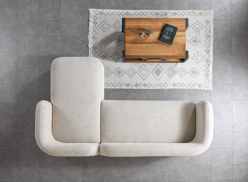 Liva Sand Boucle RAF 110" Sectional [ETA: 3/15] - Gate FurnitureSectional