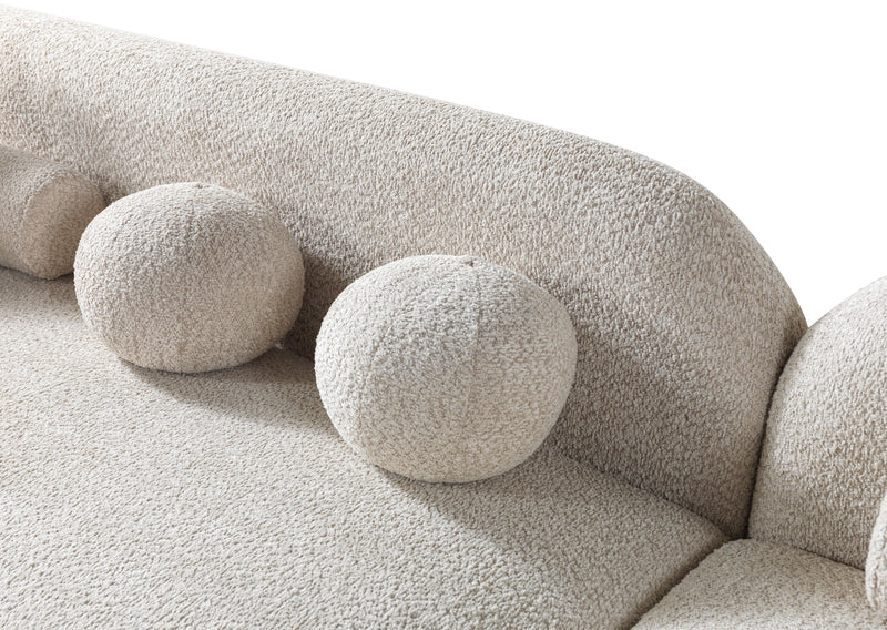 Liva Sand Boucle RAF 110" Sectional [ETA: 3/15] - Gate FurnitureSectional