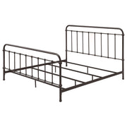 Livingston Metal Eastern King Open Frame Bed Dark Bronze - 300399KE