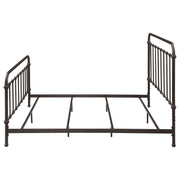 Livingston Metal Eastern King Open Frame Bed Dark Bronze - 300399KE