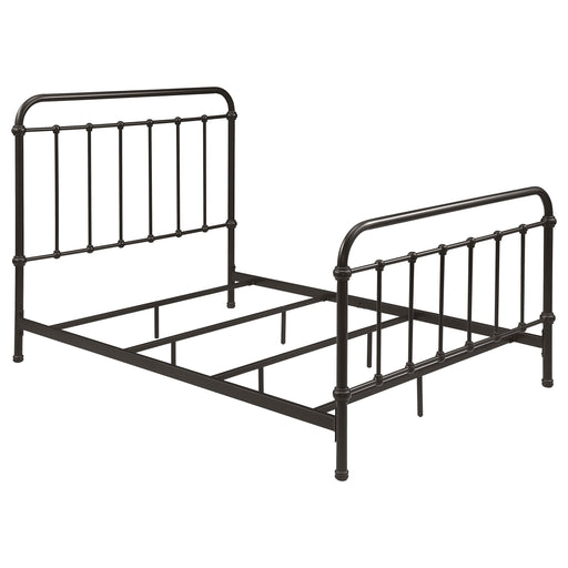 Livingston Metal Full Open Frame Bed Dark Bronze - 300399F