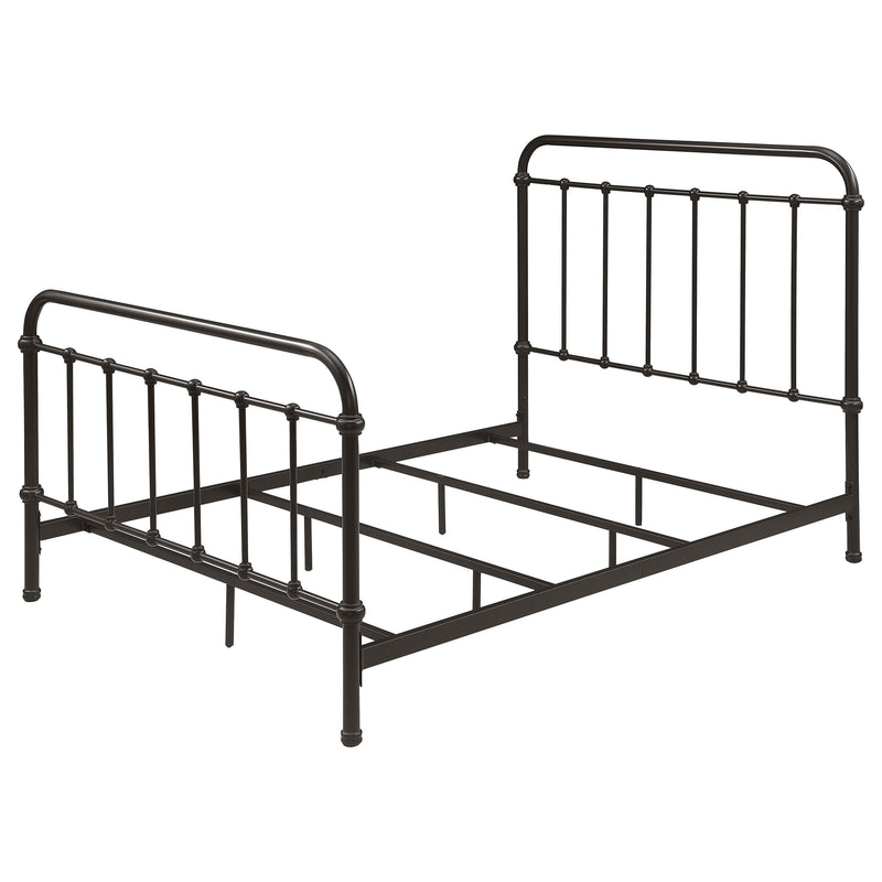 Livingston Metal Full Open Frame Bed Dark Bronze - 300399F