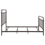 Livingston Metal Queen Open Frame Bed Dark Bronze - 300399Q
