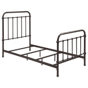 Livingston Metal Twin Open Frame Bed Dark Bronze - 300399T