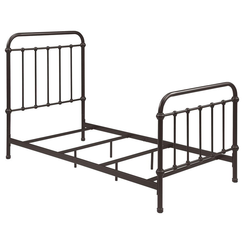 Livingston Metal Twin Open Frame Bed Dark Bronze - 300399T