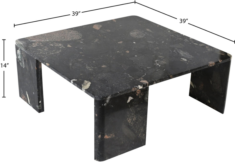 Livorno Granite Coffee Table in Stone - 99007Pebble-CT