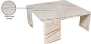 Livorno Marble Coffee Table in Beige - 99007Beige-CT