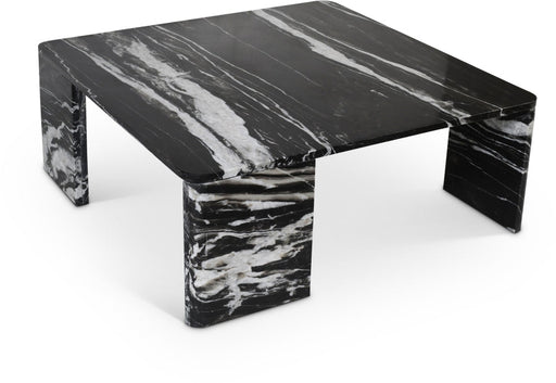 Livorno Marble Coffee Table in Black - 99007Black-CT