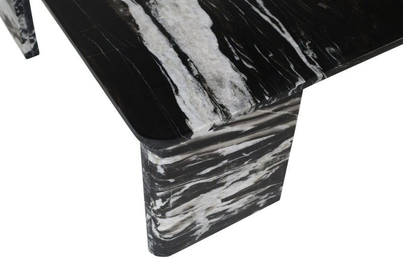 Livorno Marble Coffee Table in Black - 99007Black-CT