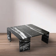 Livorno Marble Coffee Table in Black - 99007Black-CT