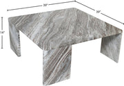 Livorno Marble Coffee Table in Brown - 99007Brown-CT