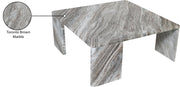 Livorno Marble Coffee Table in Brown - 99007Brown-CT