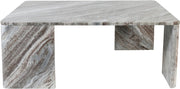 Livorno Marble Coffee Table in Brown - 99007Brown-CT