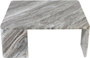 Livorno Marble Coffee Table in Brown - 99007Brown-CT
