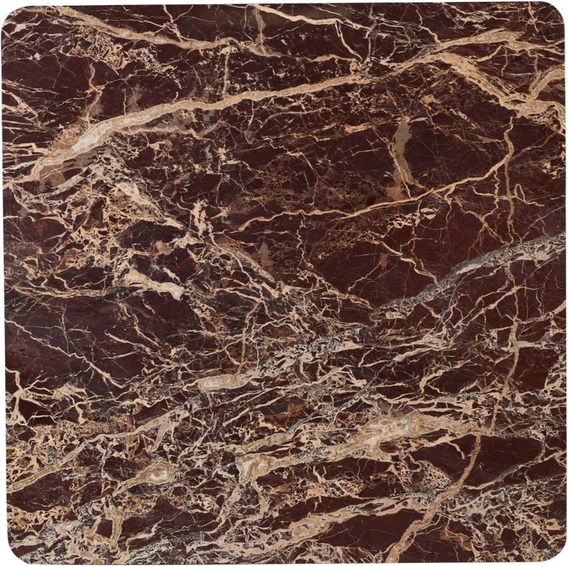 Livorno Marble Coffee Table in Burgundy - 99007Cherry-CT