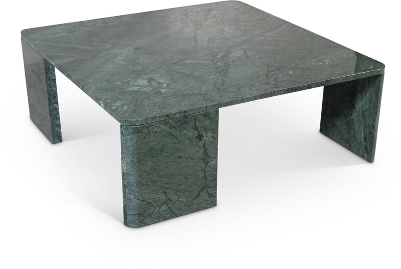 Livorno Marble Coffee Table in Green - 99007Green-CT