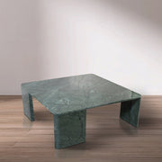 Livorno Marble Coffee Table in Green - 99007Green-CT