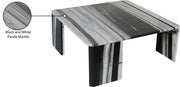 Livorno Marble Coffee Table in Panda - 99007Panda-CT
