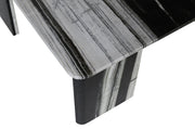 Livorno Marble Coffee Table in Panda - 99007Panda-CT