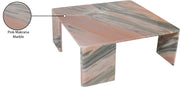 Livorno Marble Coffee Table in Pink - 99007Pink-CT