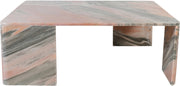 Livorno Marble Coffee Table in Pink - 99007Pink-CT