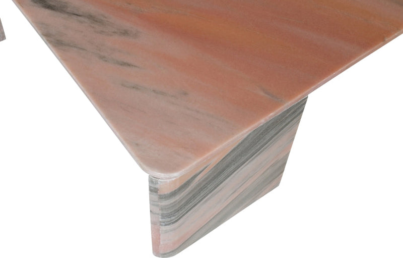 Livorno Marble Coffee Table in Pink - 99007Pink-CT