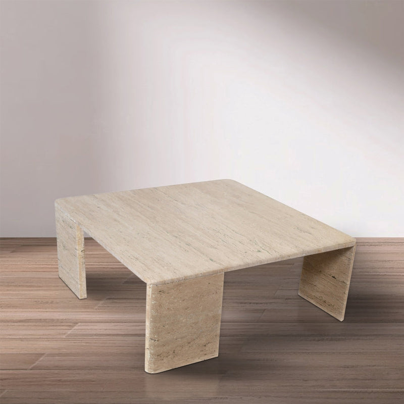 Livorno Travertine Coffee Table in Natural - 99007Travertine-CT