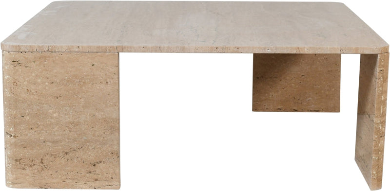 Livorno Travertine Coffee Table in Natural - 99007Travertine-CT