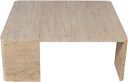 Livorno Travertine Coffee Table in Natural - 99007Travertine-CT