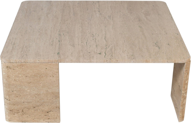 Livorno Travertine Coffee Table in Natural - 99007Travertine-CT
