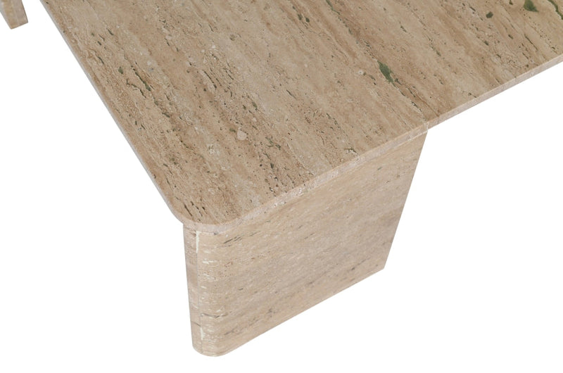 Livorno Travertine Coffee Table in Natural - 99007Travertine-CT