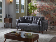 Lizbon 68" Wide Square Arm Convertible Loveseat - Gate FurnitureLoveseat