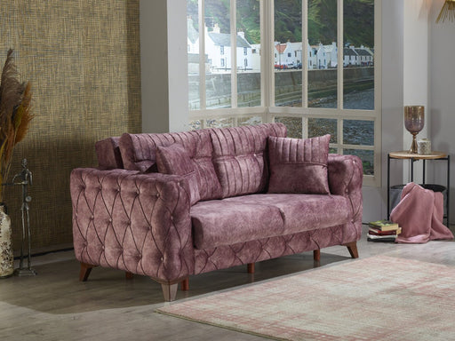Lizbon 68" Wide Square Arm Convertible Loveseat - Gate FurnitureLoveseat