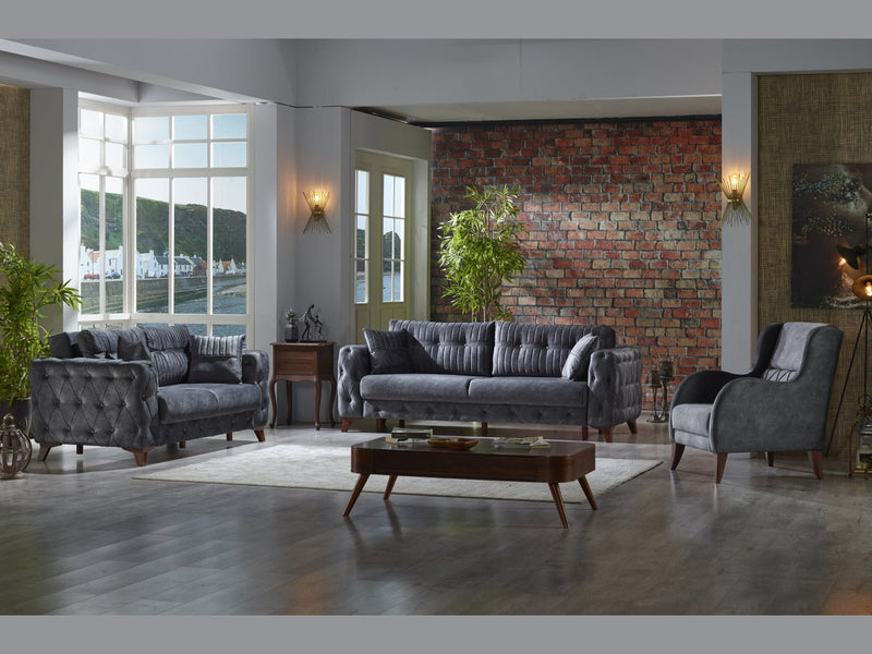 Lizbon 90" Wide Square Arm Convertible Sofa - Gate FurnitureSofas