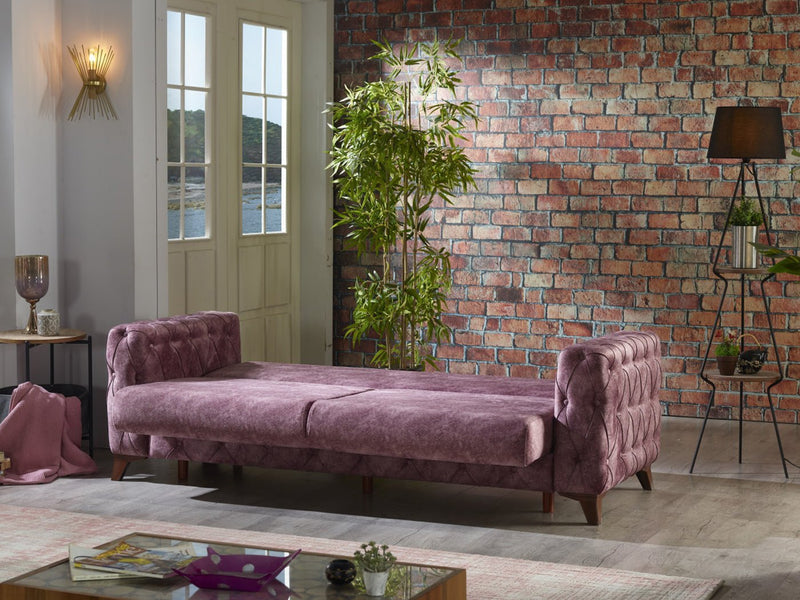 Lizbon 90" Wide Square Arm Convertible Sofa - Gate FurnitureSofas