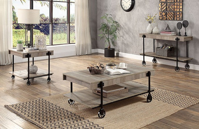 Lobb Natural Tone/Black Coffee Table - CM4217A-C