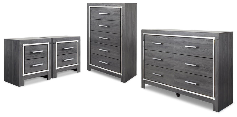 Lodanna Dresser, Chest and Nightstand - B214B64