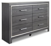 Lodanna Gray Full Panel Bed, Dresser and Chest - B214B52