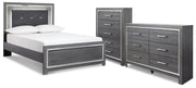 Lodanna Gray Full Panel Bed, Dresser and Chest - B214B52