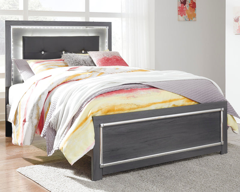 Lodanna Gray Full Panel Bed, Dresser and Chest - B214B52