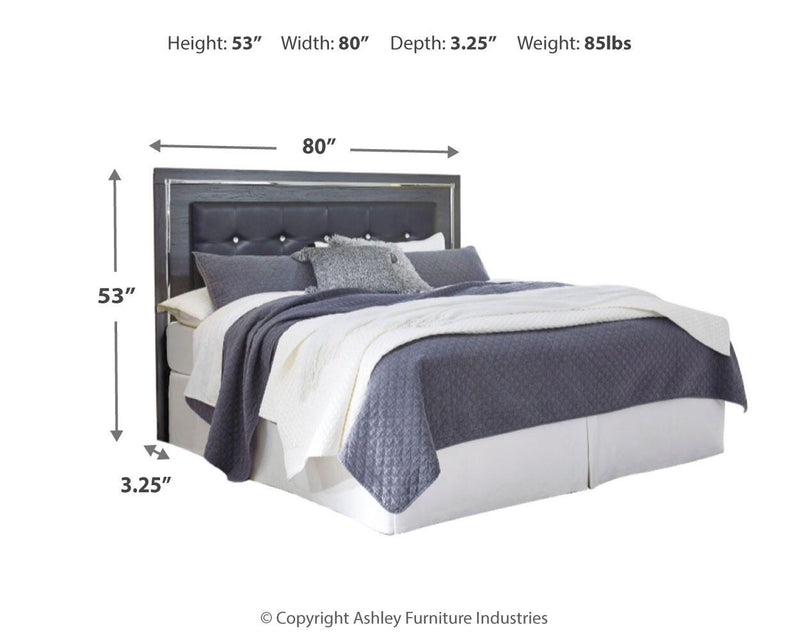 Lodanna Gray King/Cal King Panel Headboard, Dresser and Nightstand - B214B34