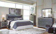 Lodanna Gray King/Cal King Panel Headboard, Dresser and Nightstand - B214B34