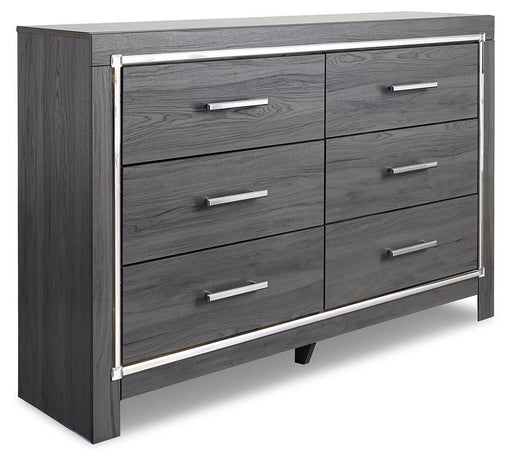 Lodanna Gray King Storage Bed, 2 Dressers, Cheat and Nightstand - B214B50