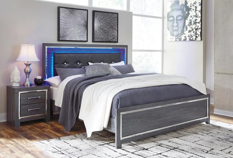 Lodanna Gray LED Platform Bedroom Set - Gate FurnitureBedroom Set