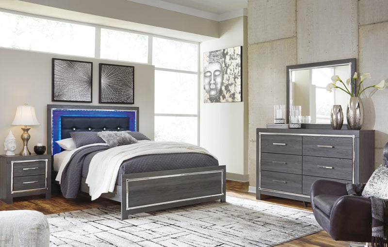 Lodanna Gray LED Platform Bedroom Set - Gate FurnitureBedroom Set